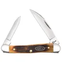 CASE KNIVES Barnboard Antique Bone Mini Copperhead - Case Knives