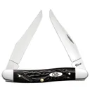 CASE KNIVES Jigged Rough Black Synthetic - Muskrat - Case Knives