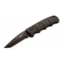 BOKER KALS-74 Mini Knife 2.5" D2 Serrated Blade - Black Handles - Boker
