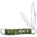 CASE KNIVES Green Curly Maple Peanut (7220 SS) - Case Knives