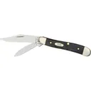 CASE KNIVES Jigged Rough Black Synthetic Peanut (6220 SS) - Case Knives