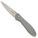 CRKT 2.84" blade modified spear point plain 1 pos clip - Crkt