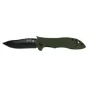 KERSHAW KNIVES CQC-5K 3" Black Mod Clip Point Olive Drab G10 - Kershaw