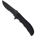 KERSHAW KNIVES Volt II 3.25" Drop Point Black Oxide Serrated - Kershaw Knives