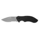 KERSHAW KNIVES Clash 3.1" Bead Blasted Serrated Assisted Open - Kershaw Knives