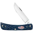 CASE KNIVES Sod Buster Jr. 2.8" Skinner Blue Jigged Syn Handle - Case