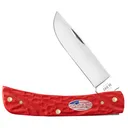 CASE KNIVES Sod Buster Jr. 2.8" Skinner Red Jigged Syn Handle - Case