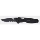 SOG FLASH I-PARTIALLY SERRATED BLACK TINI - Sog