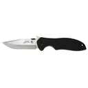 KERSHAW KNIVES CQC-6K 3.25" Stonewash/Satin Clip Point G-10 Black - Kershaw Knives