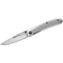 GERBER KNIVES Affinity Gentleman's Folding Knife 3.7" Clip Point Blade w/ Silver Handles - Gerber