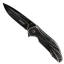 KERSHAW KNIVES Blend Folding Knife 3.75" Clip Point Blade w/ Blackwash Stainless Steel Handles - Kershaw Knives