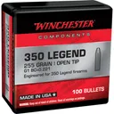 WINCHESTER AMMO Reloading Bullets Open Tip 350 Legend 100rd - Winchester