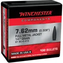 WINCHESTER AMMO Reloading Bullets FMJ Nato 7.62mm 100rd - Winchester