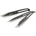 REAPR 33 Piece Chuk Throwing Knife Set 4.25" Blade - Black Stainless Steel w/ Nylon Sheath - Reapr