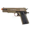 CYBERGUN Colt M1911A1 Spring Airsoft Pistol, Tan HPA - Cybergun