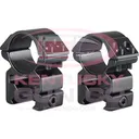 HAWKE SPORT OPTICS 1" Weaver Medium Match Mount Rings, 2 pc. - Hawke Optics