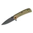 BROWNING Buckmark Slim Flipper Knife 2.75" Drop Point Blade - Sage Green Handles - Browning