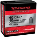 WINCHESTER AMMO Reloading Bullets FMJ-TC 40 SW 165 Grain 100rd - Winchester