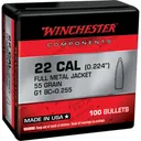WINCHESTER AMMO Reloading Bullets FMJ 5.56mm 55 Grain 100rd - Winchester