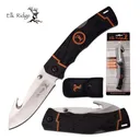 ELK RIDGE Lockback 3.3" Guthook Folding Knife - Elk Ridge