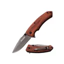 TAC-FORCE USA TF-922 Spring Assisted Folding Knife 3.25" Drop Point Blade - Wood Handles w/ Clip - Tac Force