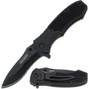 TAC-FORCE USA TF-800BK Spring Assisted Folding Knife 3.5" Drop Point Blade - Black Handles - Tac Force Knives