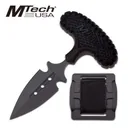 MTECH USA 4" Silver Spear Point Blade Black Handle - Mtech Usa