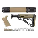HOGUE AR-15/M-16 Kit Finger Groove Beavertail Grip, FDE - Hogue