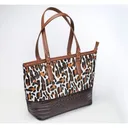 GUN TOTE'N MAMAS Leopard Print Shoulder Tote Hair-On-Cowhide 15" - Gun Tote'n Mamas