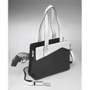 GUN TOTE'N MAMAS Black and White Portfolio Tote - Gun Tote'n Mamas