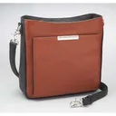 GUN TOTE'N MAMAS Slim Cross Body Bag Cinnamon and Black - Gun Tote'n Mamas