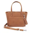GUN TOTE'N MAMAS Daily Shoulder Tote, Washable USA Cowhide | Tan - Gun Tote'n Mamas