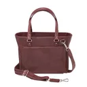 GUN TOTE'N MAMAS Washable Leather Wallet / Tote - Dark Red / Cherry - Gun Tote'n Mamas