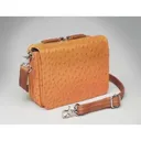 GUN TOTE'N MAMAS Crossbody Organizer Orange Debossed Cowhide - Gun Tote'n Mamas