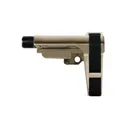 SB TACTICAL SBA3 FDE, 5-Pos Adj Mil-Spec Carbine Receiver Ext - Sb Tactical