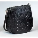 GUN TOTE'N MAMAS Simple Bling Tooled Leather Black 8.5" - Gun Tote'n Mamas