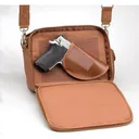 GUN TOTE'N MAMAS Classic Boston Bag Tan 10" - Gun Tote'n Mamas