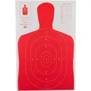 ACTION TARGET B-27E High Visibility Fluorescent Red Silhouette 23x36" | 100 Count - Action Target