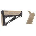 HOGUE AR-15/M-16 Kit Fits Comm Buffer Tube FDE Rubber - Hogue