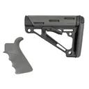 HOGUE OverMolded Collapsible Buttstock Black/Slate Gray - Hogue