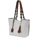 BULLDOG Braided Tote Style Purse w/Holster - White - Bulldog