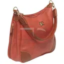 BULLDOG Hobo Style Purse-Brickred w/Tan Trim 13 x 10.5 x 3 - Bulldog