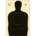 ACTION TARGET TQ-15 Standard Target 25-yd Black 24x45 100pk - Action Target
