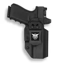 WE THE PEOPLE Glock 19/19X/45/23 Gen 1-4 w/ Red Dot IWB Black Kydex Holster | Left Hand - We The People Holsters