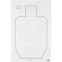 ACTION TARGET IPSC-P Official USPSA/IPSC Practice 23x35" Target | 100 Count - Action Target