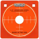 CHAMPION Center Mass 8" Pistol Gry AR500 Steel Square 0.25" - Champion Targets
