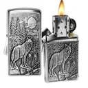 ZIPPO Windproof Lighter - Timberwolves / Brushed Chrome - Zippo