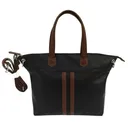NCSTAR VISM Concealed Carry SATCHEL- BLACK w/BROWN - Ncstar