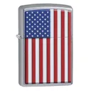 ZIPPO Windproof Lighter - Patriotic Street Chrome - Zippo