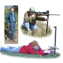 MTM Shooters Walking Stick Adj Field Shooting Rest Blk - MTM Case-gard